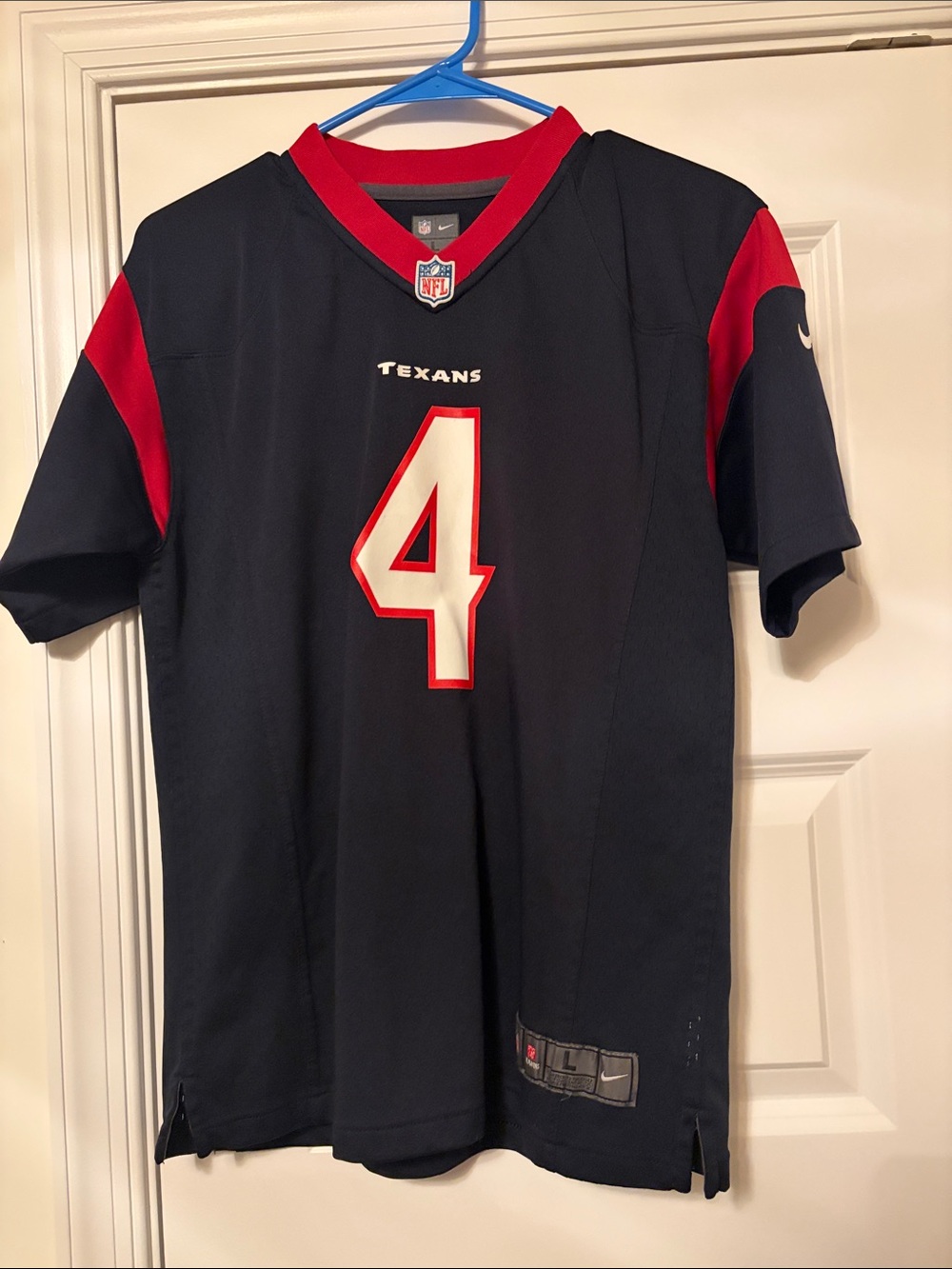 Deshaun Watson Nike Houston Texans #4 Navy & Red Team Jersey